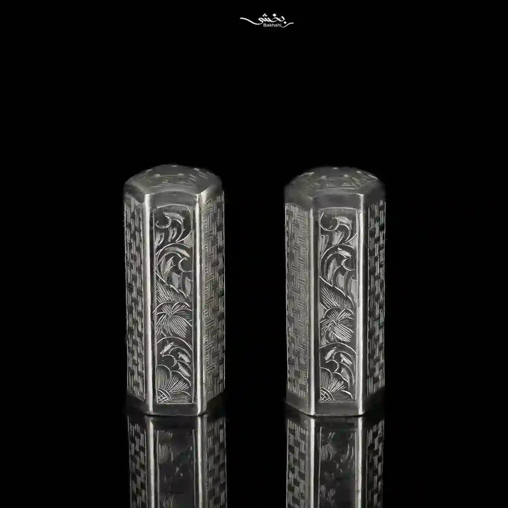 نمکدان نقره شش ضلعی تبریز