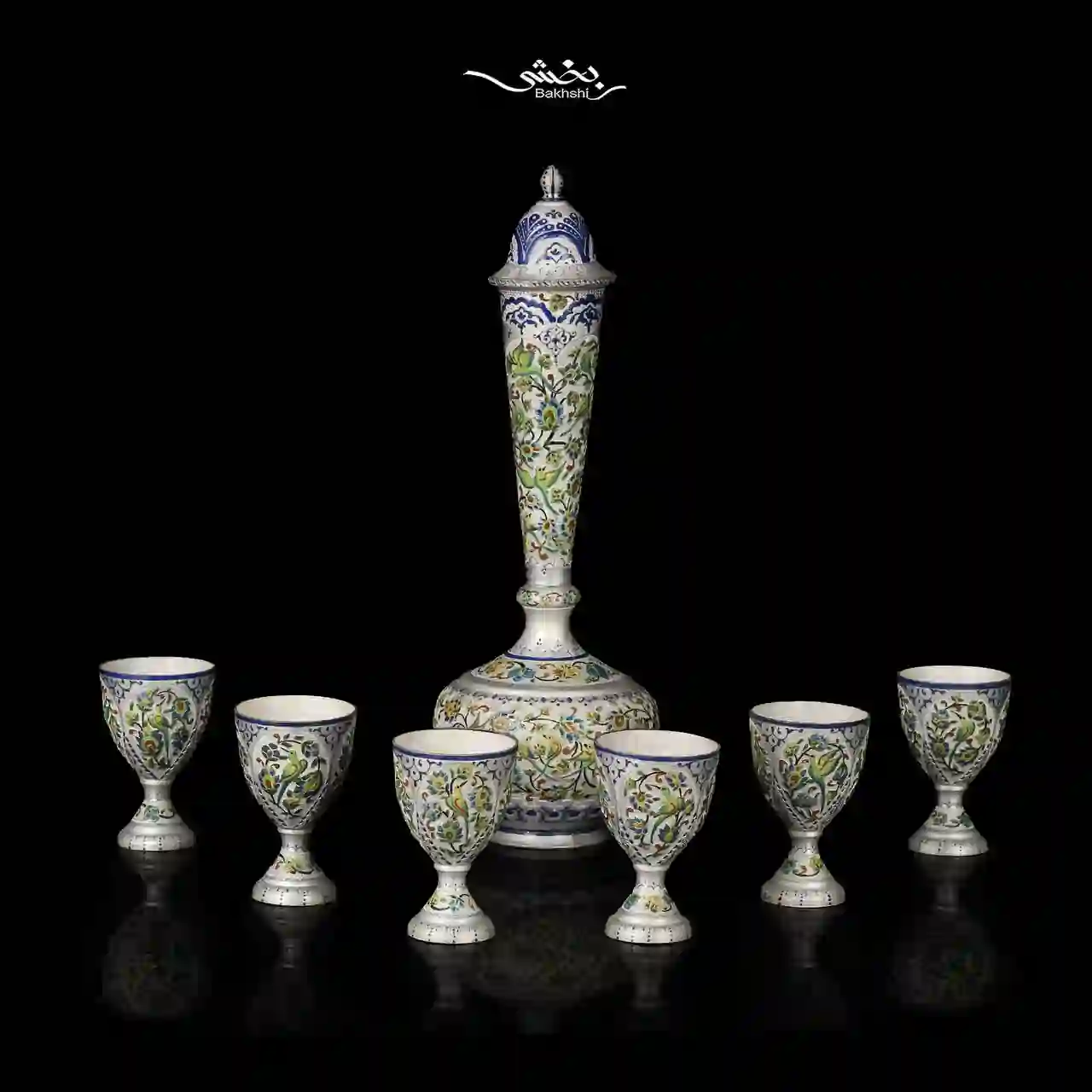 photo_13_2025-09-21_17-24-27 ست جام و شربت خوری نقره میناکاری