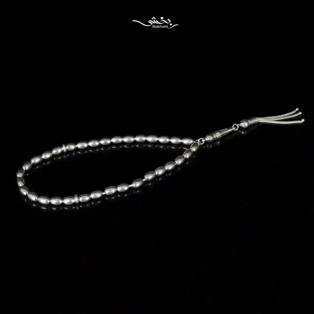 تسبیح نقره کد16