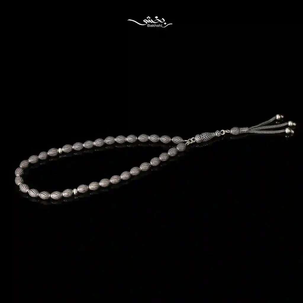 تسبیح نقره کد15