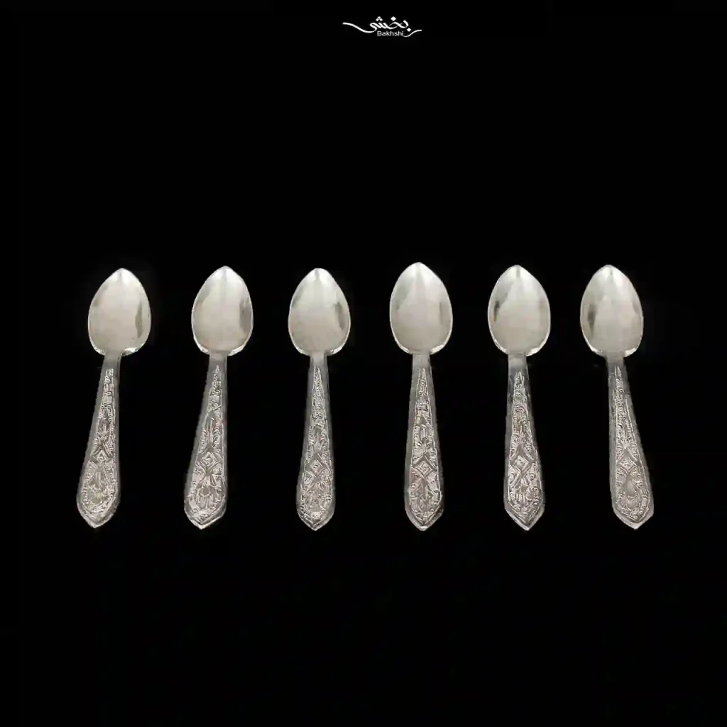 قاشق چای خوری نقره ترنج