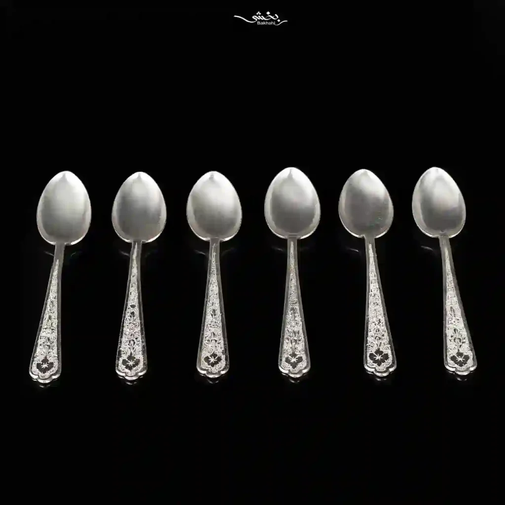 قاشق نقره شربت خوری قلم ترنج