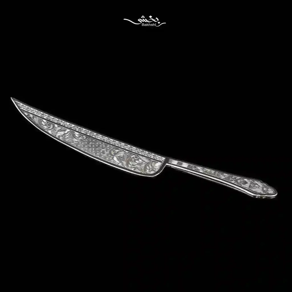 کارد کیک نقره قلم تبریز کد7