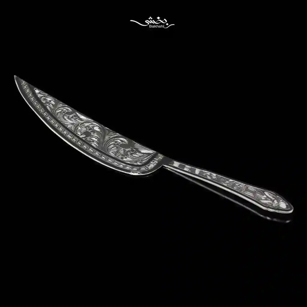 کارد کیک نقره قلم تبریز کد6