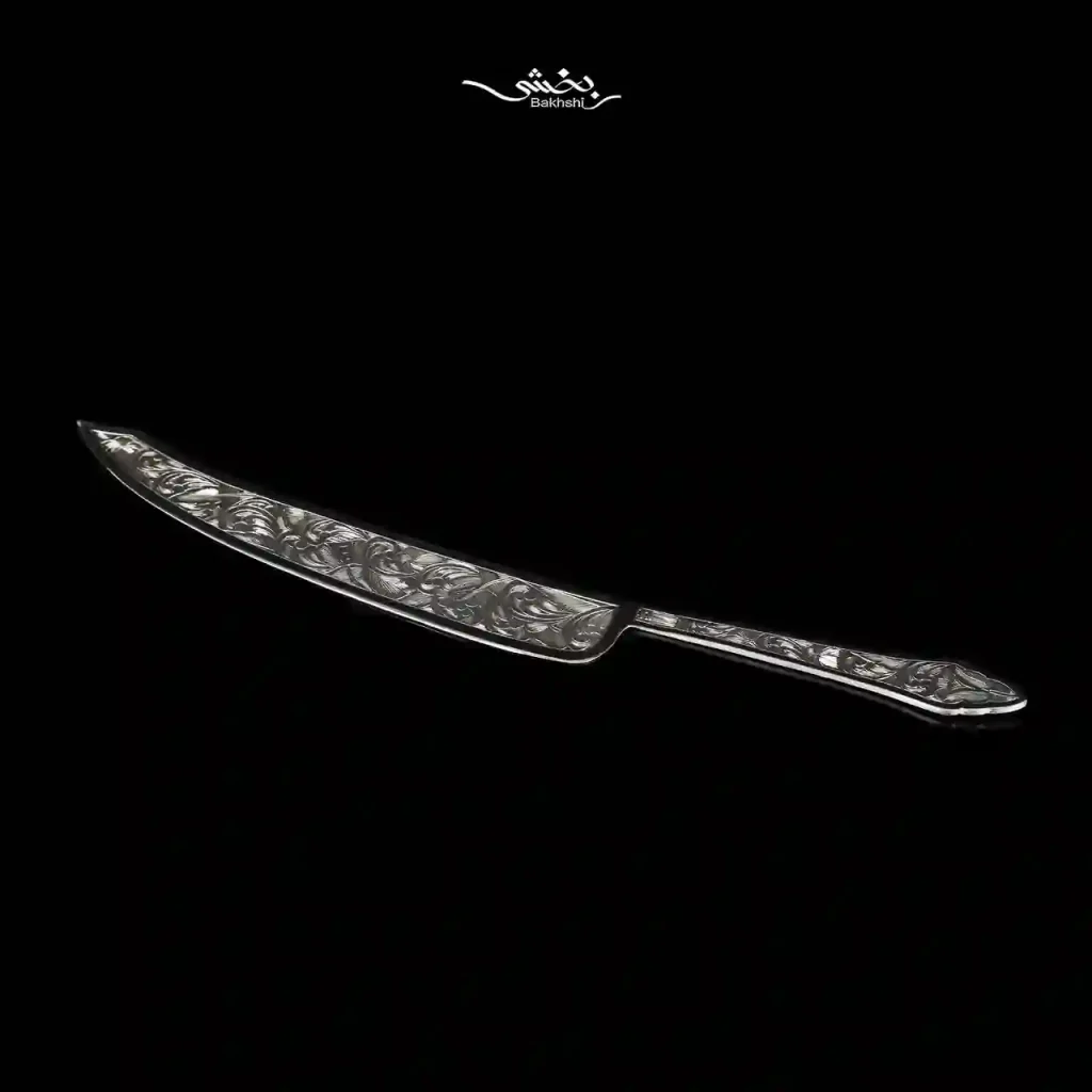 کارد کیک نقره قلم تبریز کد5