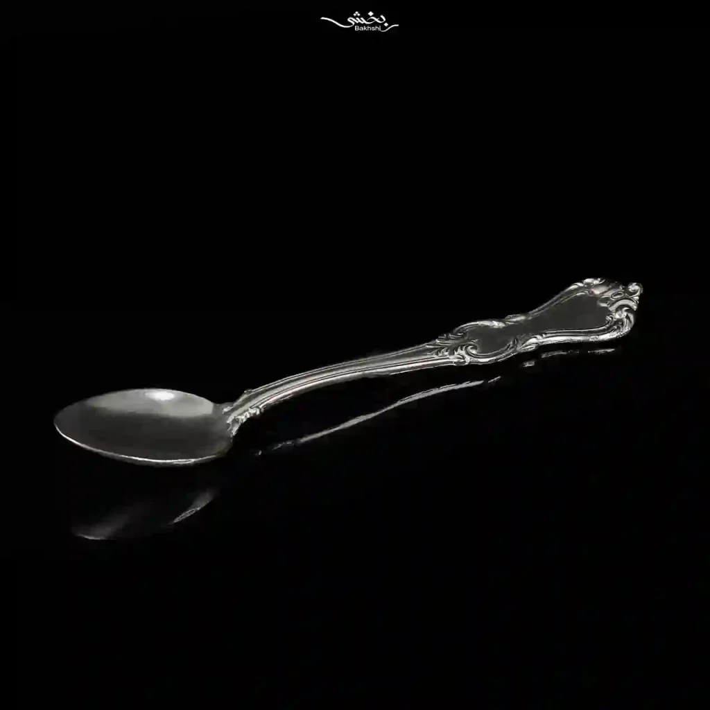 ست قاشق و چنگال و کارد نقره قلم ریختگری