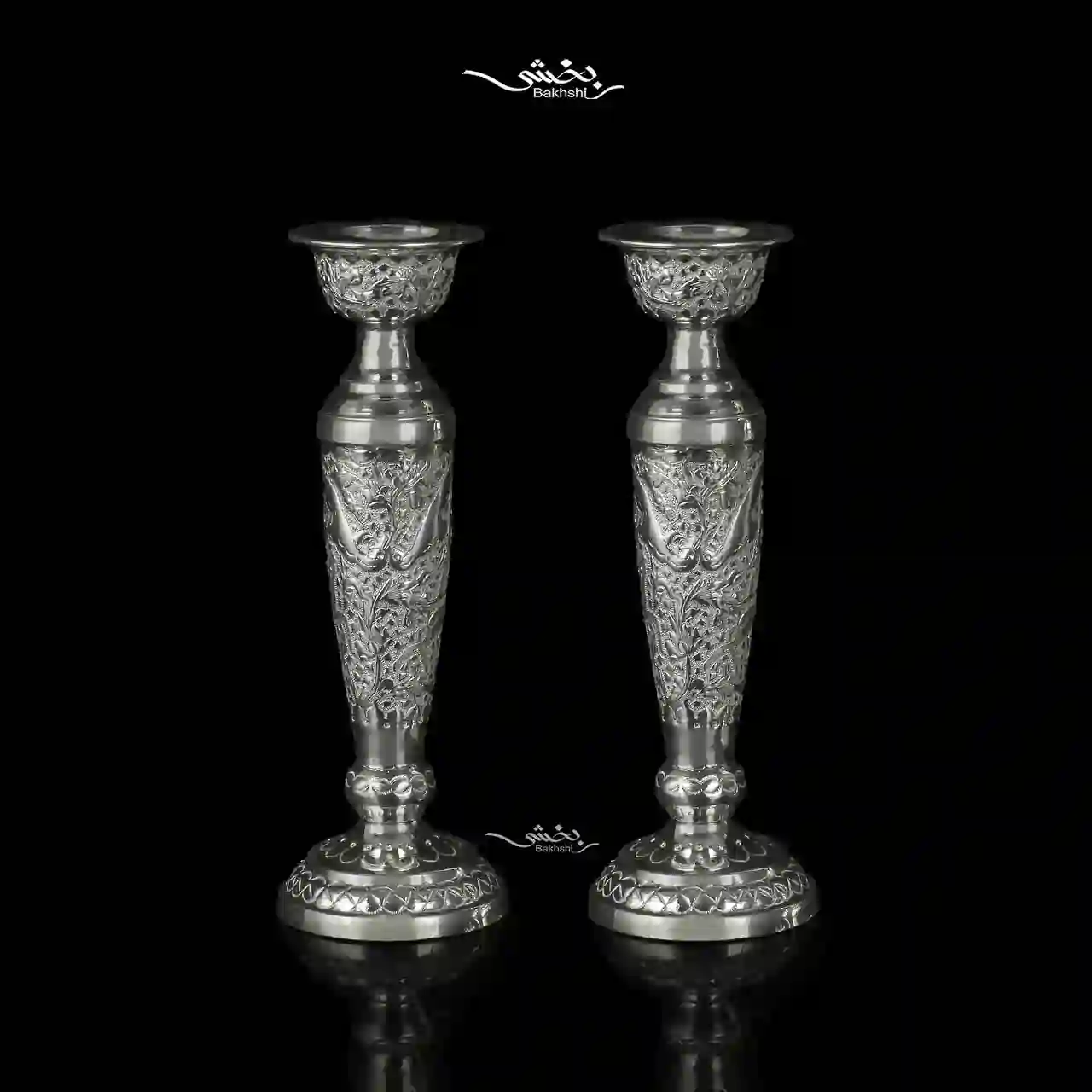 photo_31_2025-09-27_15-34-03 ست آینه بیضی و شمعدان نقره گل و مرغ