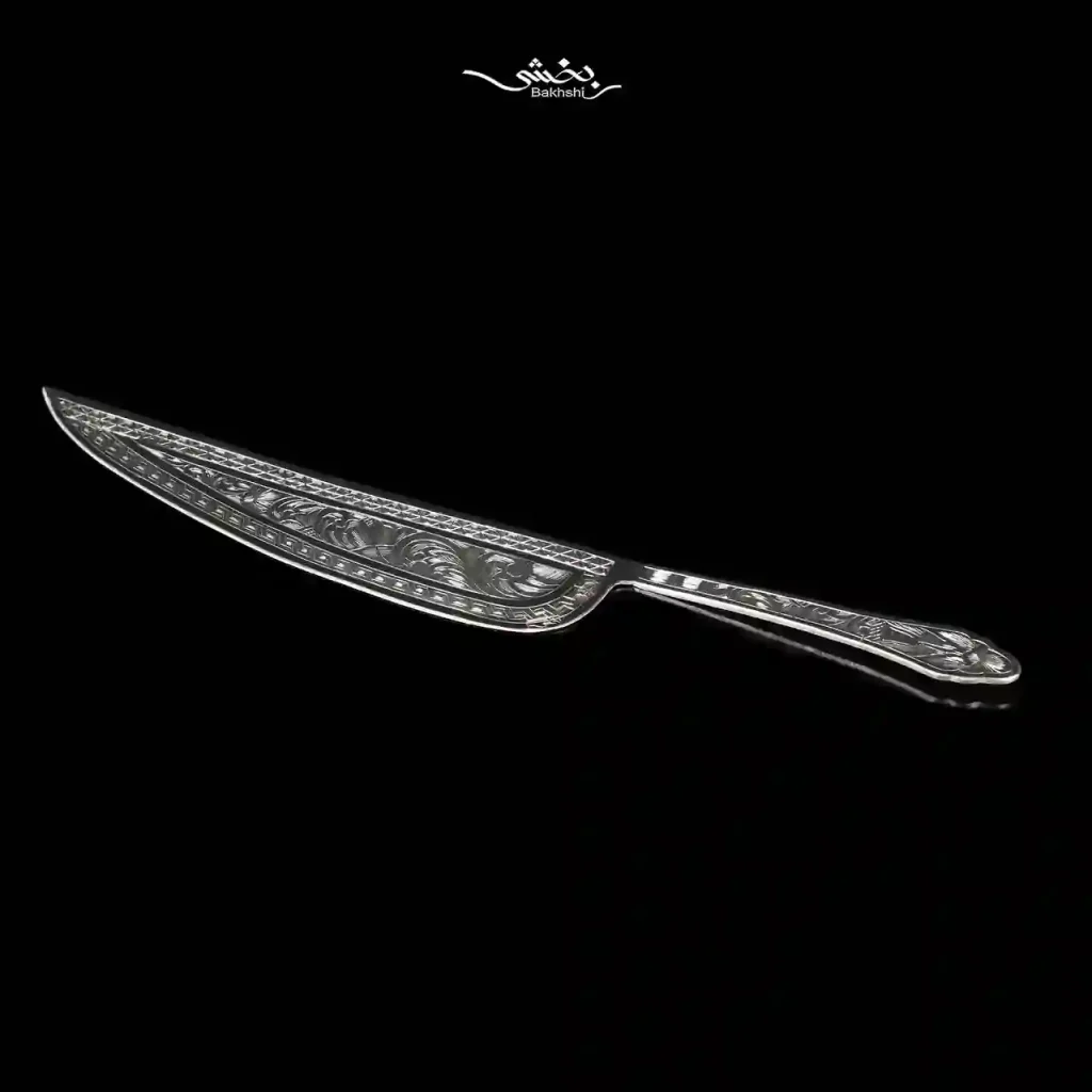 کارد کیک نقره قلم تبریز کد2