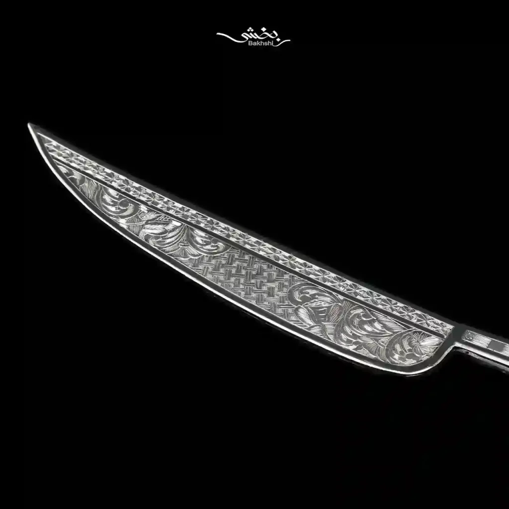 کارد کیک نقره قلم تبریز کد7