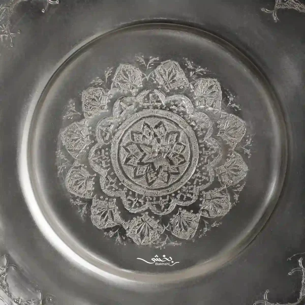 بشقاب نقره قلم ترنج