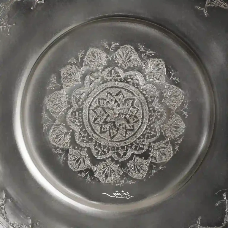 بشقاب نقره قلم ترنج