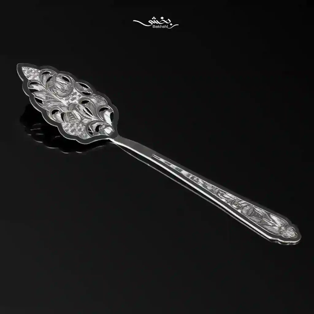 کفگیر کیک نقره قلم تبریز کد5