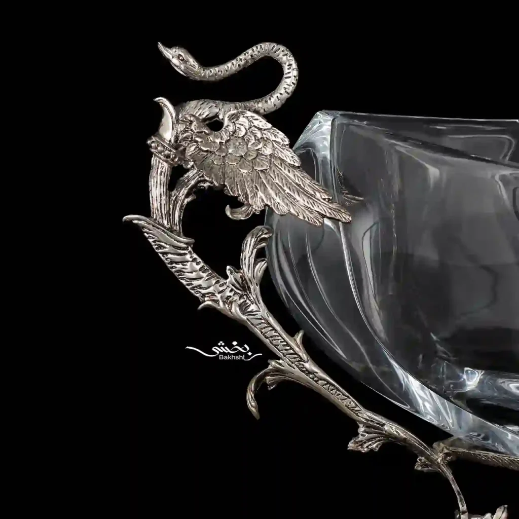 میوه خوری کریستال نقره ریختگی