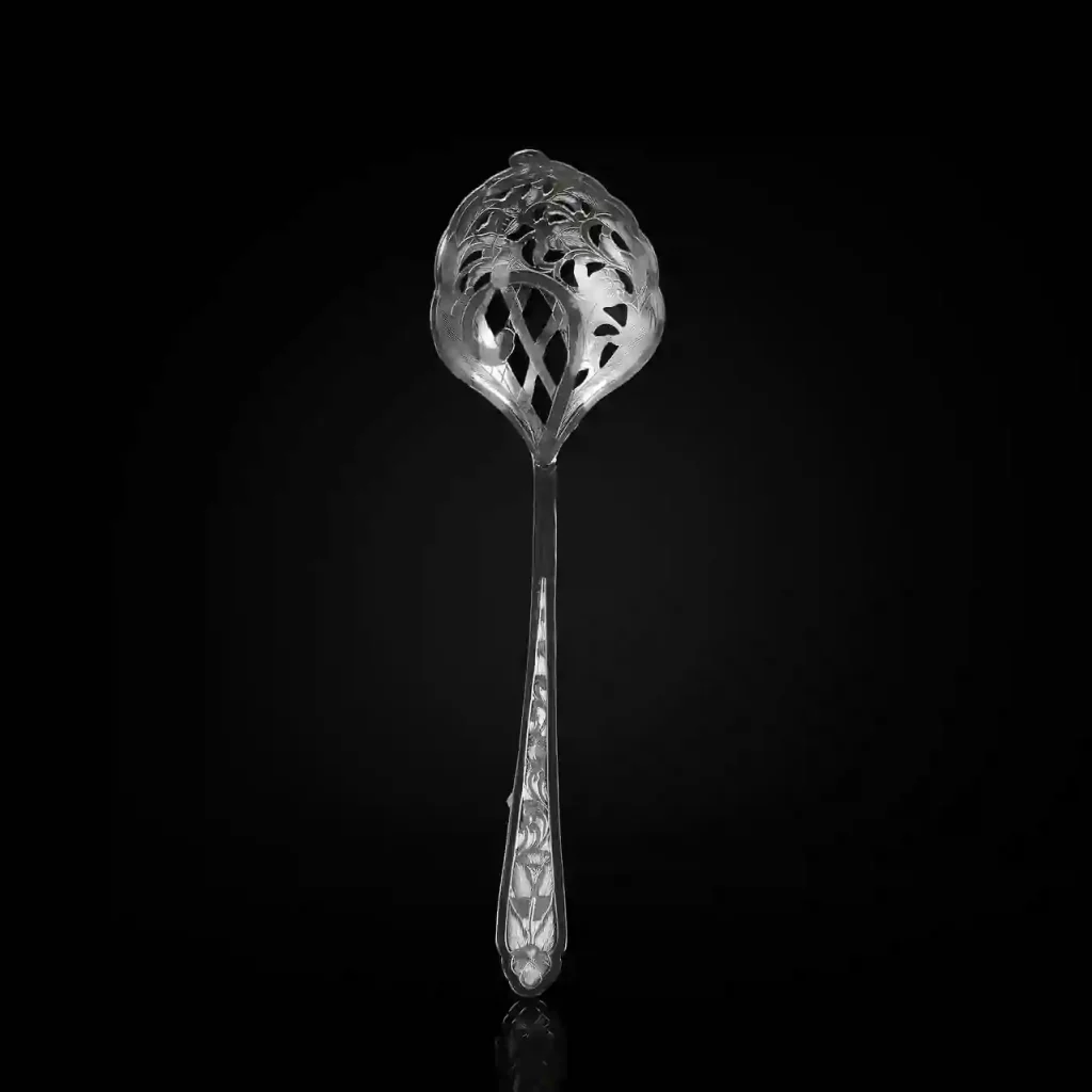 قاشق نقره آجیل خوری قلم تبریز