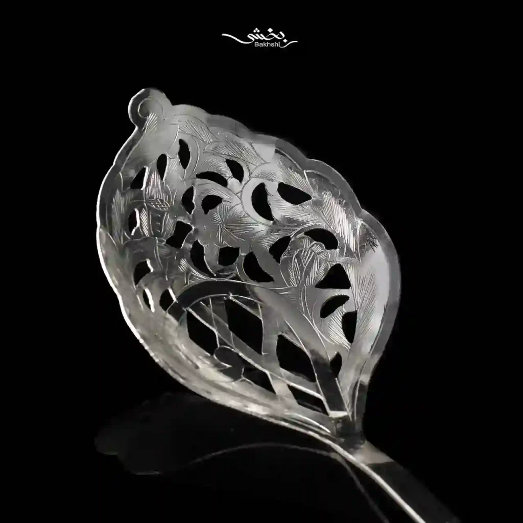 قاشق نقره آجیل خوری قلم تبریز