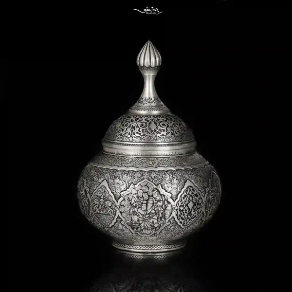 گزخوری نقره دربدار قلم مینیاتور ریزقلم اعلا