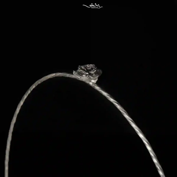 شیرینی خوری سرامیک نقره دسته دار صدفی