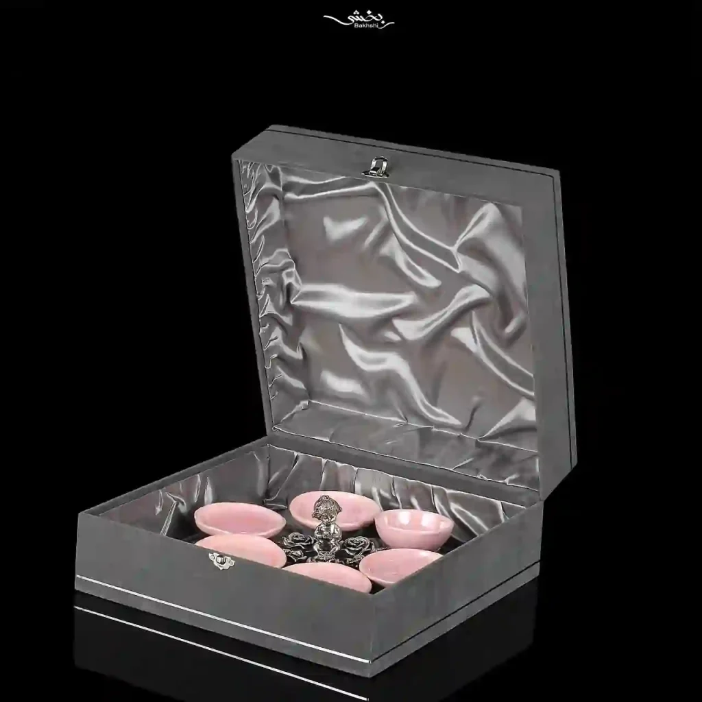 ظرف هفت سین نقره فرشته صورتی