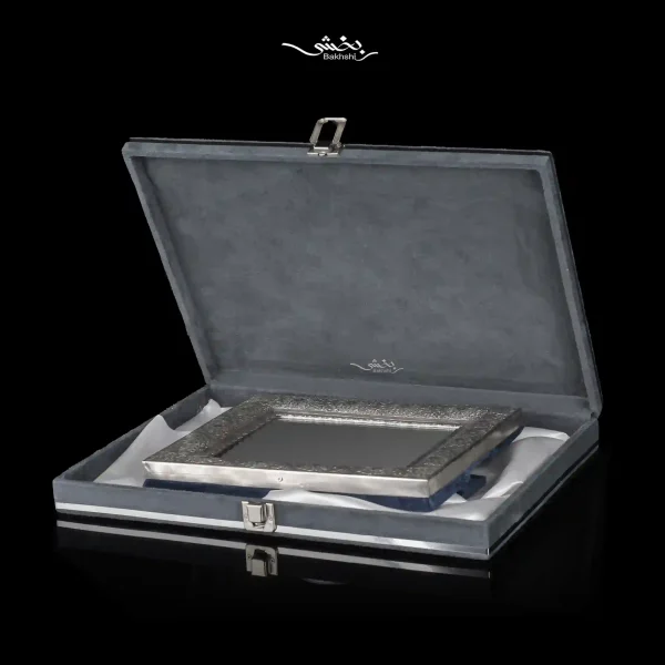 آینه نقره مستطیل قلم اسلیمی