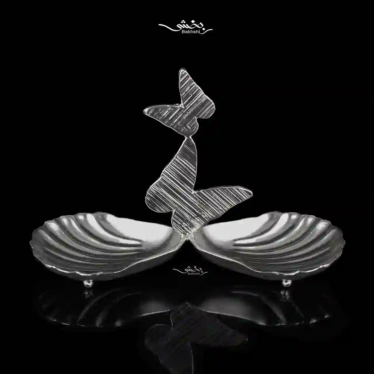 photo_11_2025-12-08_14-31-09 شیرینی خوری نقره دوقلو مدرن صدف و پروانه