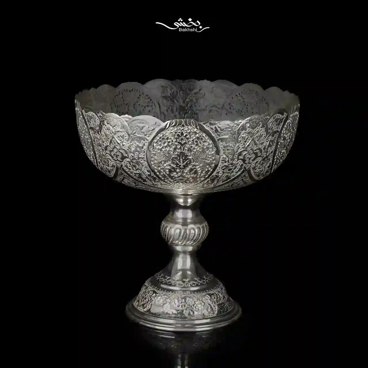 photo_11_2025-12-17_15-29-55 کاسه نقره پایه بلند قلم گل و مرغ
