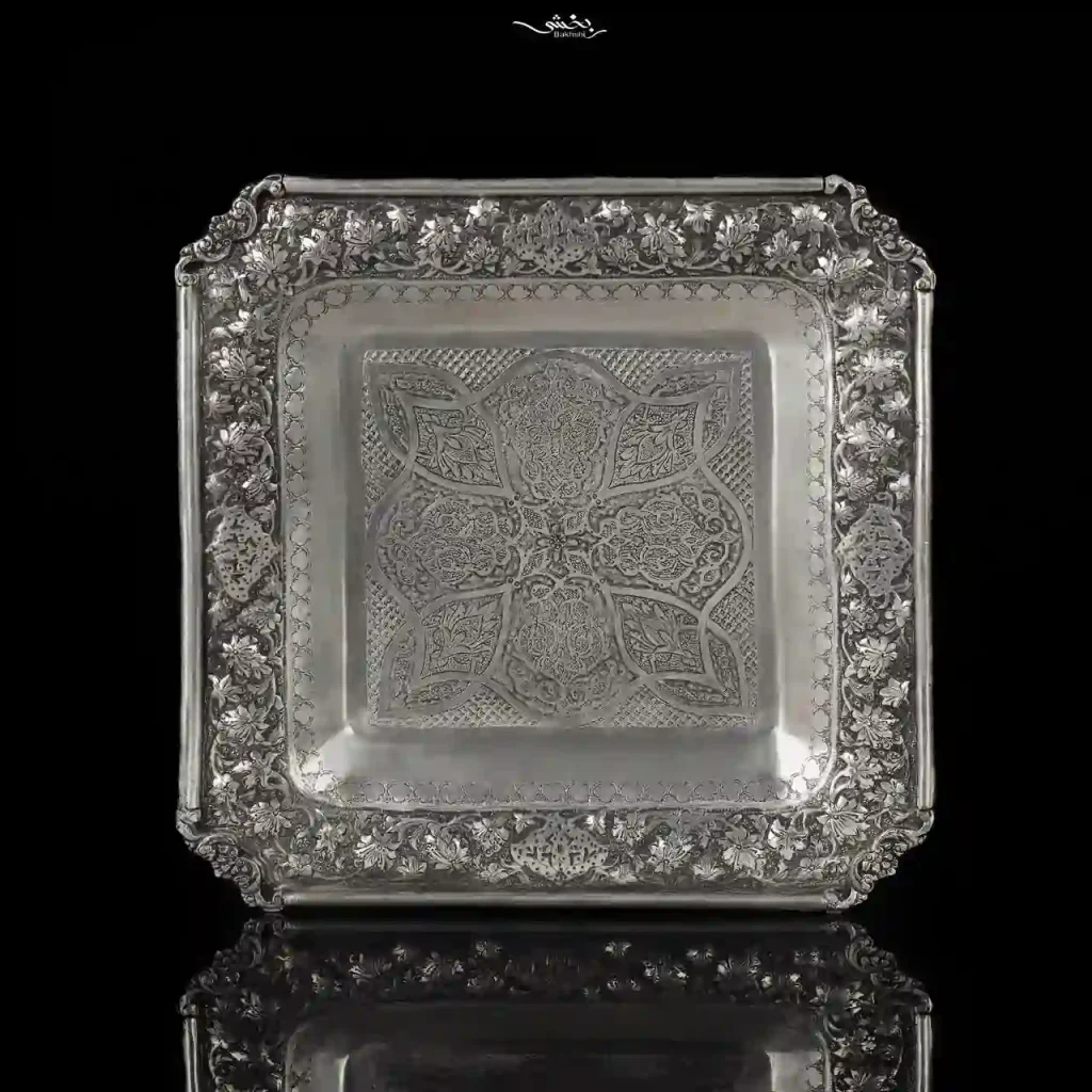 شیرینی خوری مربع گل و بوته