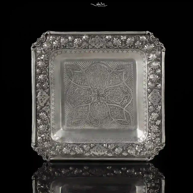 شیرینی خوری مربع گل و بوته