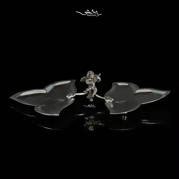 شیرینی خوری دوقلو نقره مدرن فرشته بزرگ