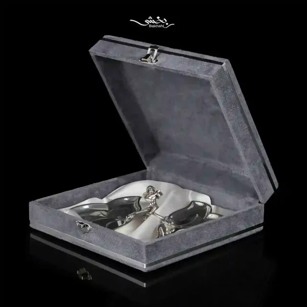 شیرینی خوری دوقلو نقره مدرن فرشته بزرگ