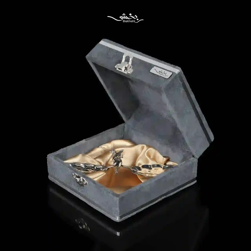 شیرینی خوری دوقلو نقره برگ بلوط و فرشته