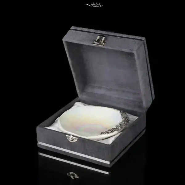 کاسه سرامیک نقره شکوفه صدفی