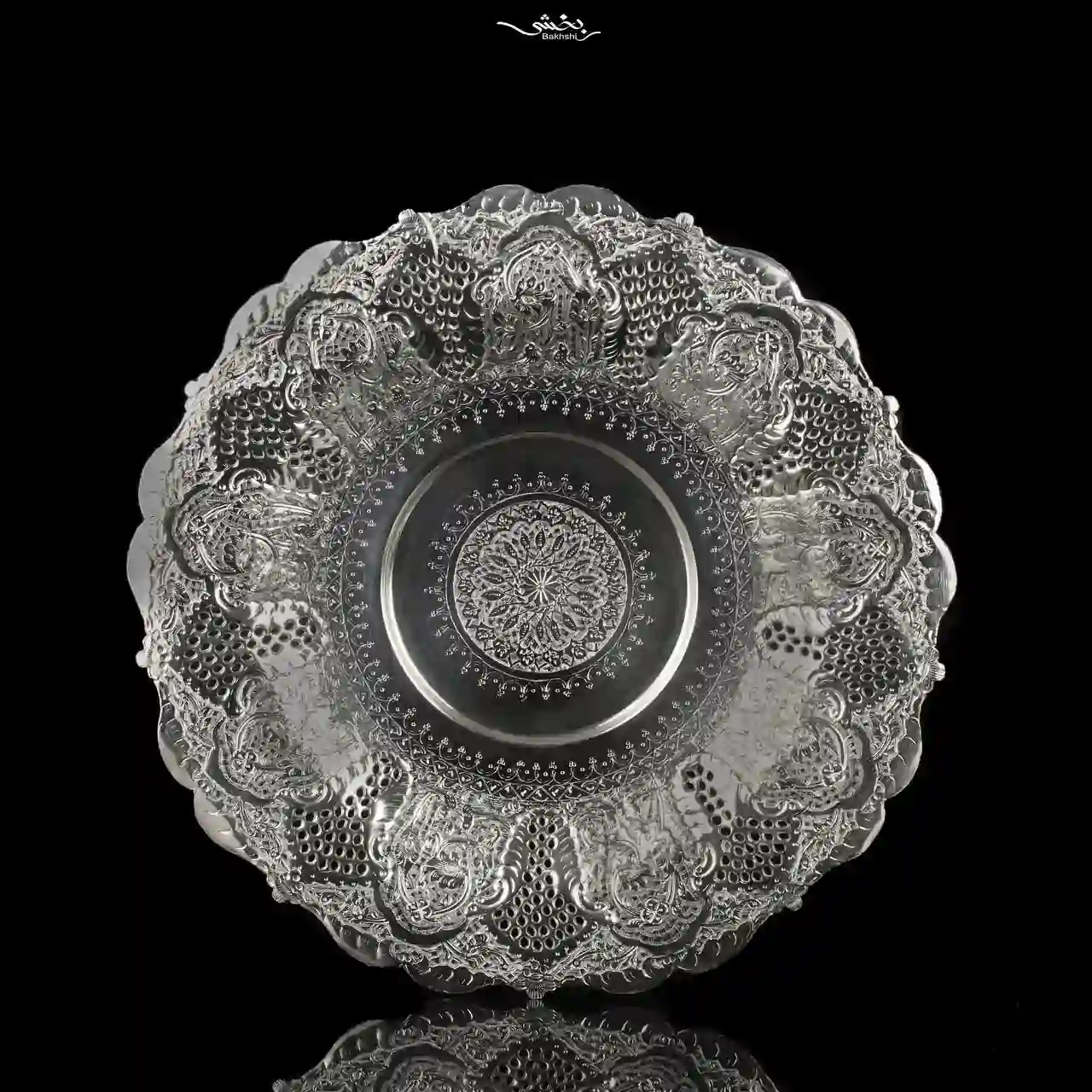 photo_6_2025-12-14_18-07-04 شیرینی خوری نقره گرد قلم گل و مرغ پایه ریختگی