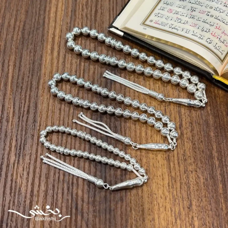 تسبیح نقره 33 عددی کد9