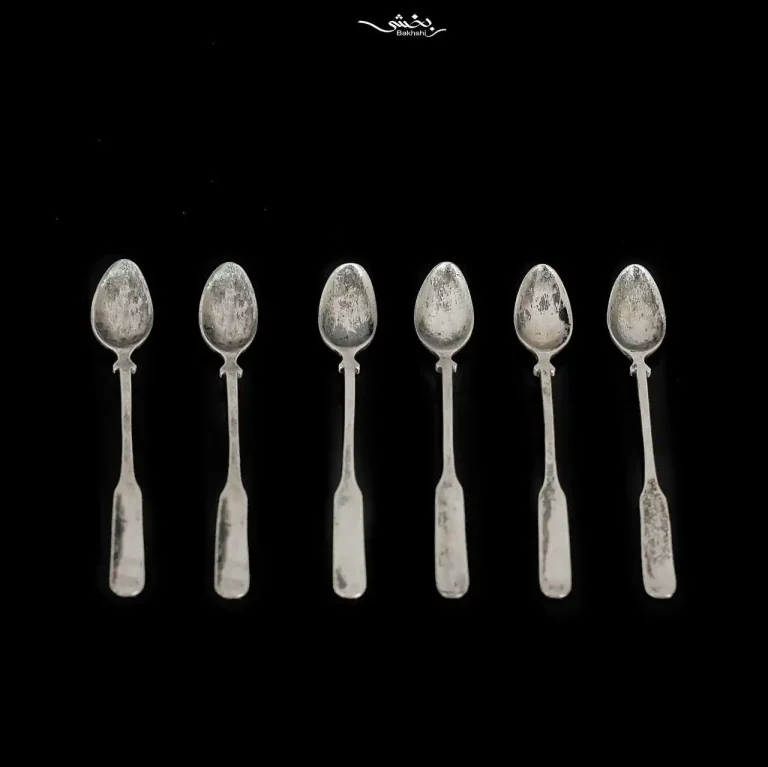 قاشق چای خوری نقره بدون قلم
