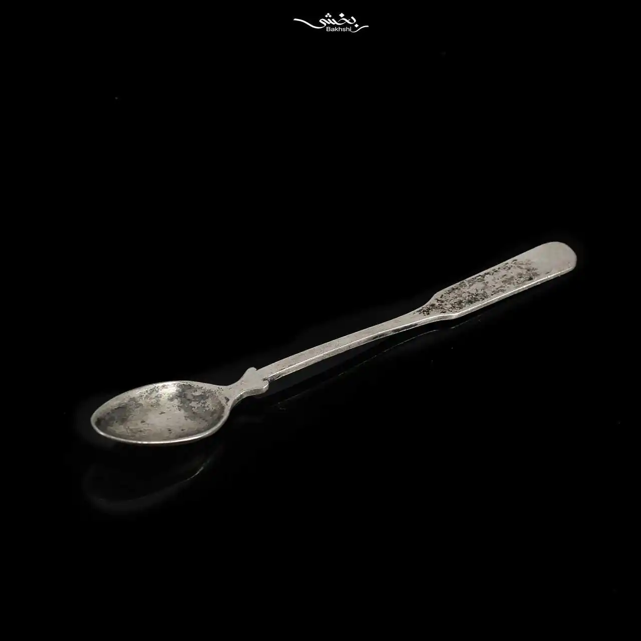 قاشق چای خوری نقره بدون قلم