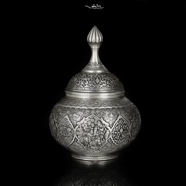 گزخوری نقره گرد دربدار قلم مینیاتور ریزقلم اعلا
