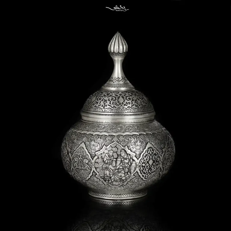 گزخوری نقره گرد دربدار قلم مینیاتور ریزقلم اعلا