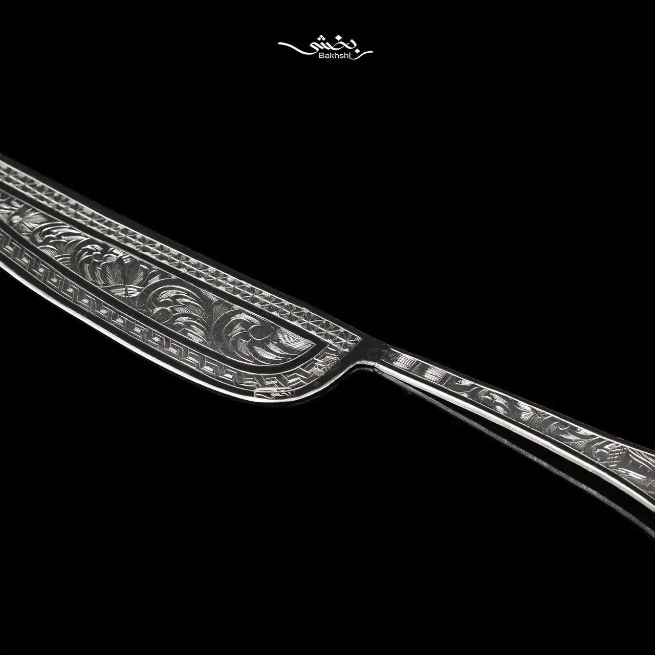کارد کیک نقره قلم تبریز کد2