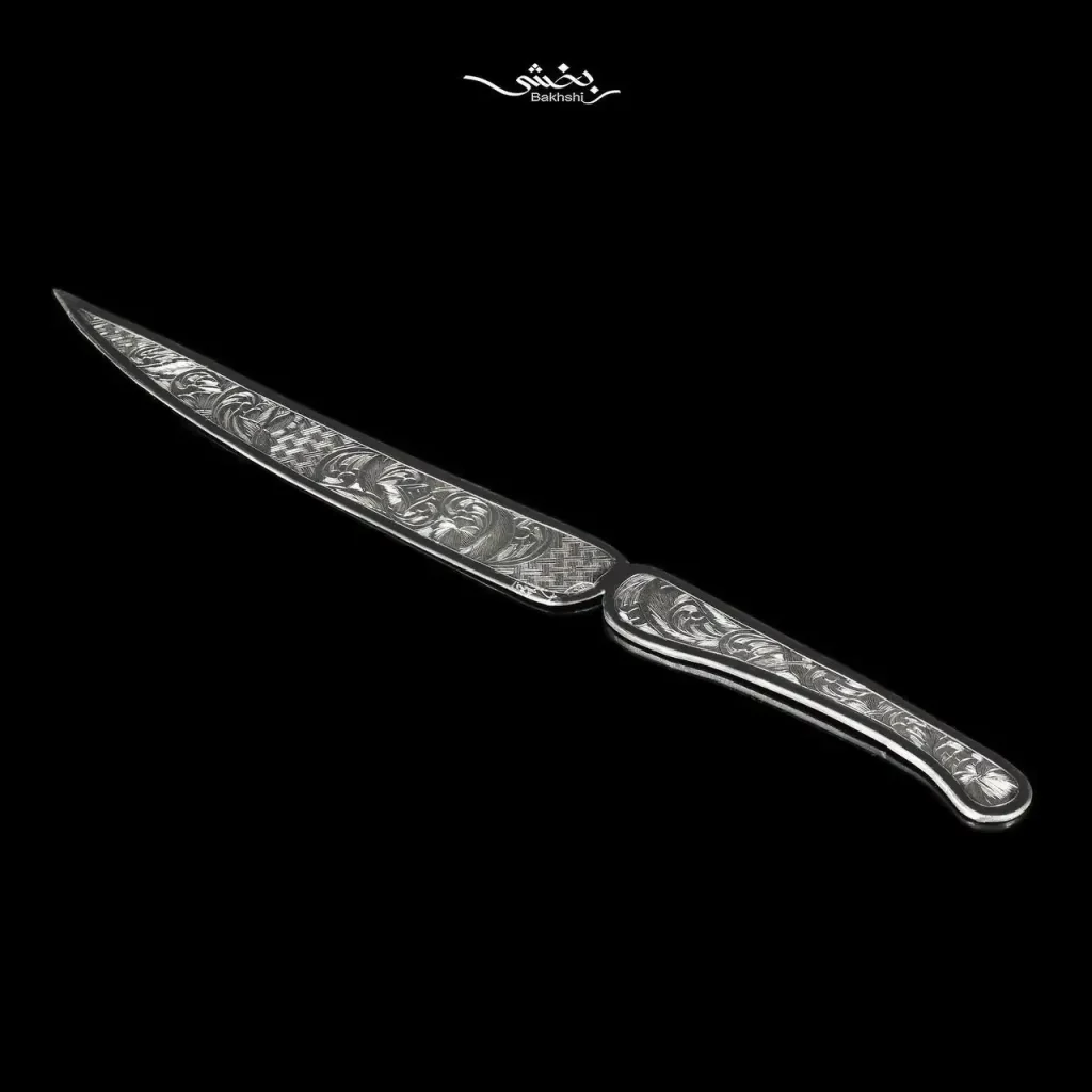 کارد کیک نقره قلم تبریز کد3