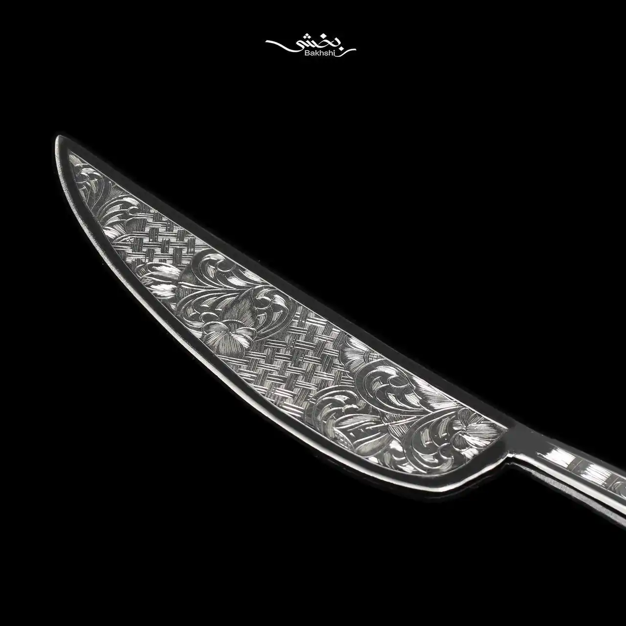 کارد کیک نقره قلم تبریز کد4