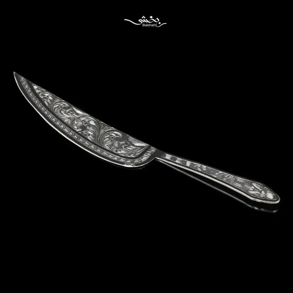 کارد کیک نقره قلم تبریز کد6