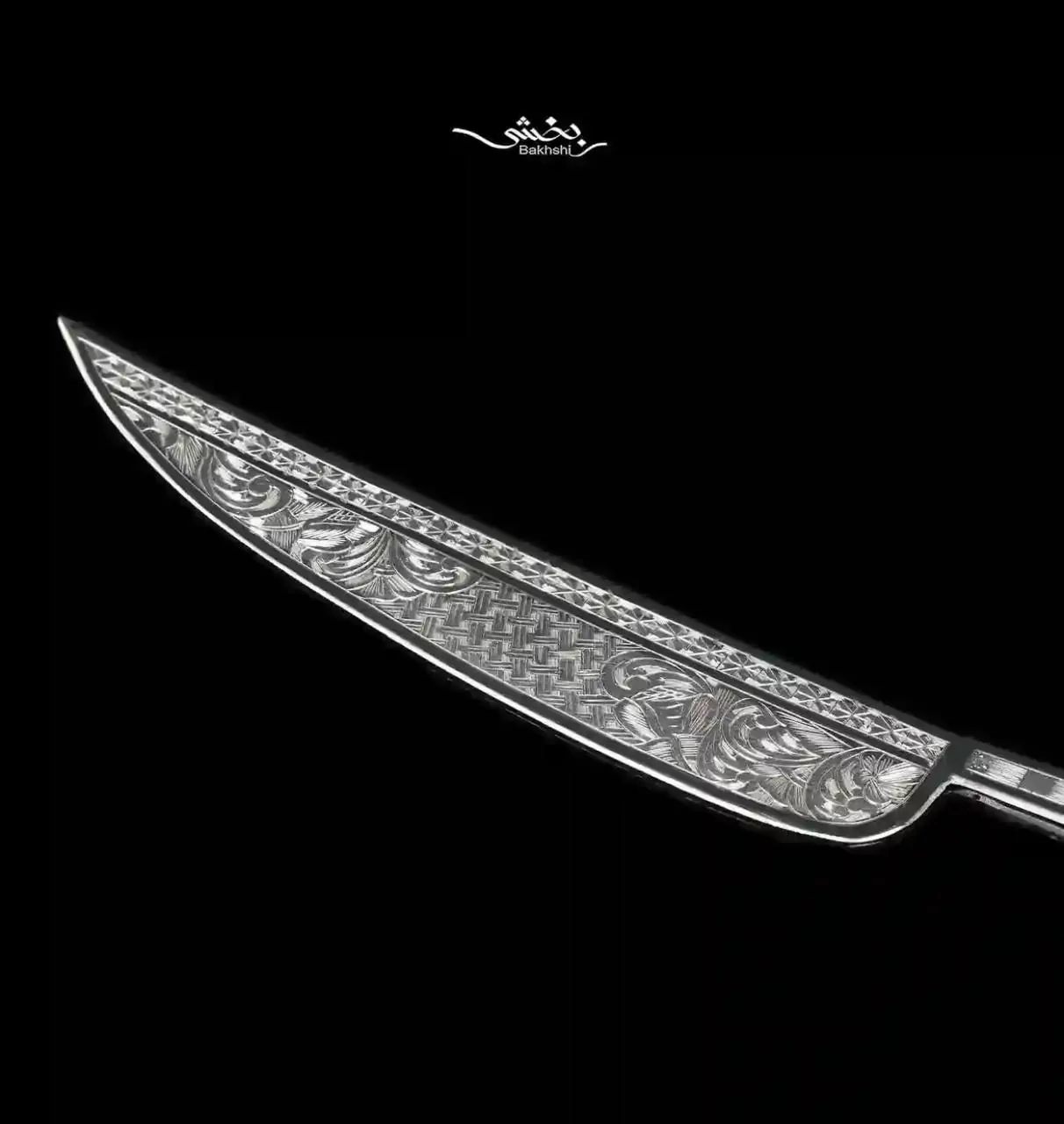 کارد کیک نقره قلم تبریز کد7