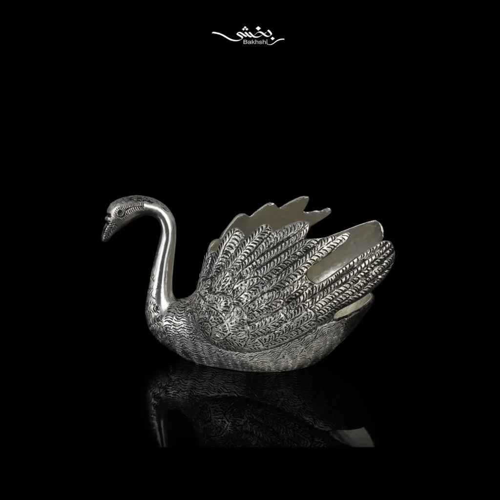 قو نقره سیاه قلم کوچک