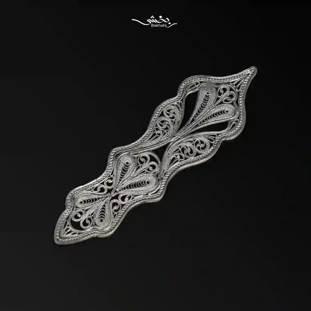 گل نقره ملیله زنجان مخصوص کریستال کد4