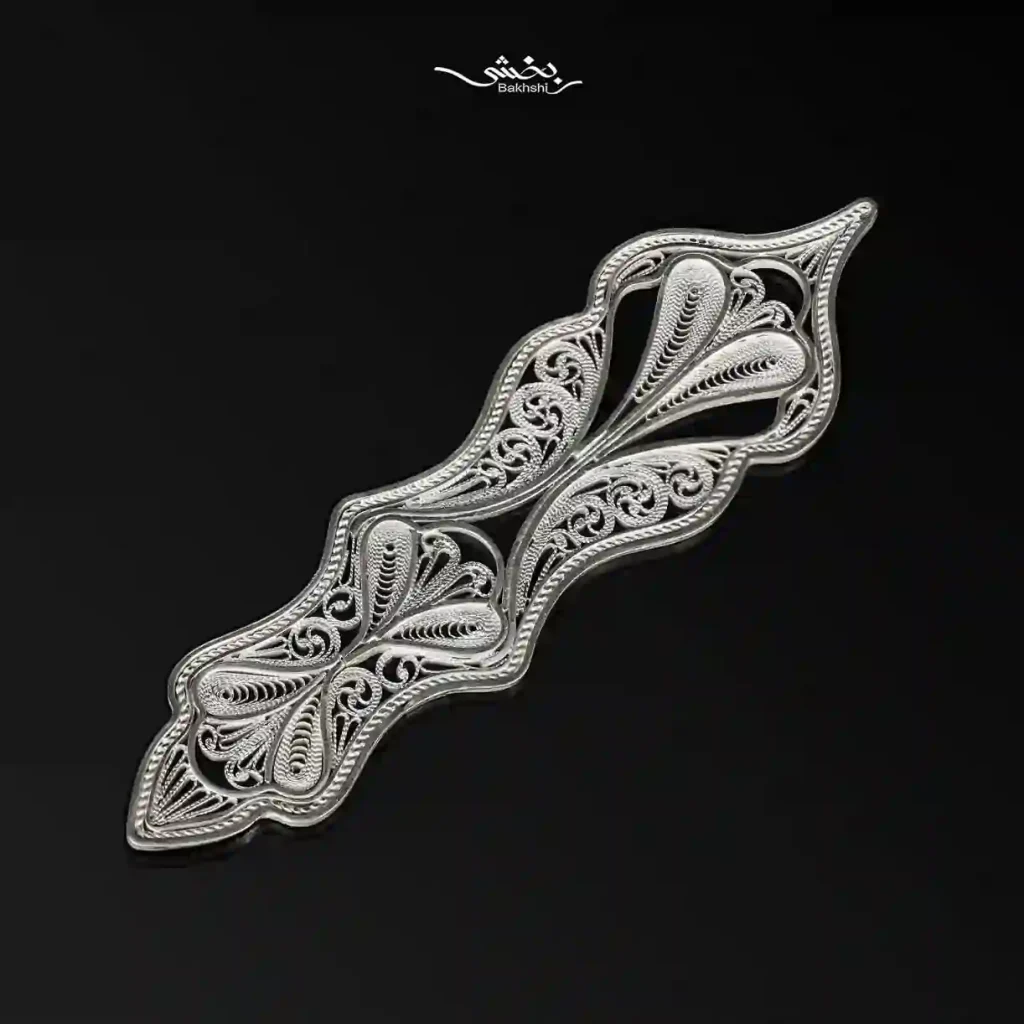 گل نقره ملیله زنجان مخصوص کریستال کد5