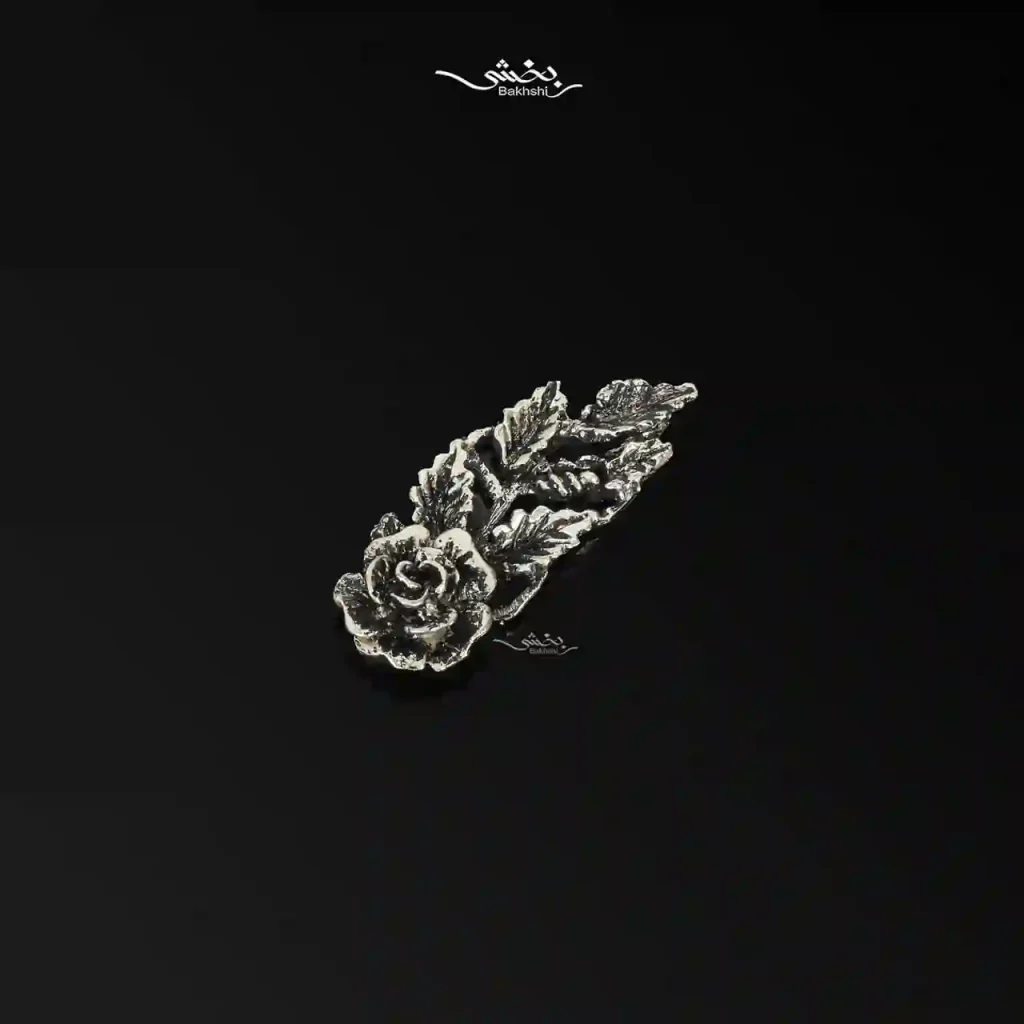 گل نقره ملیله زنجان مخصوص کریستال کد10
