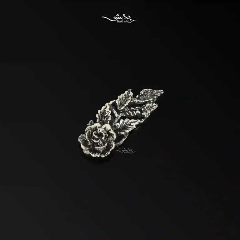 گل نقره ملیله زنجان مخصوص کریستال کد10