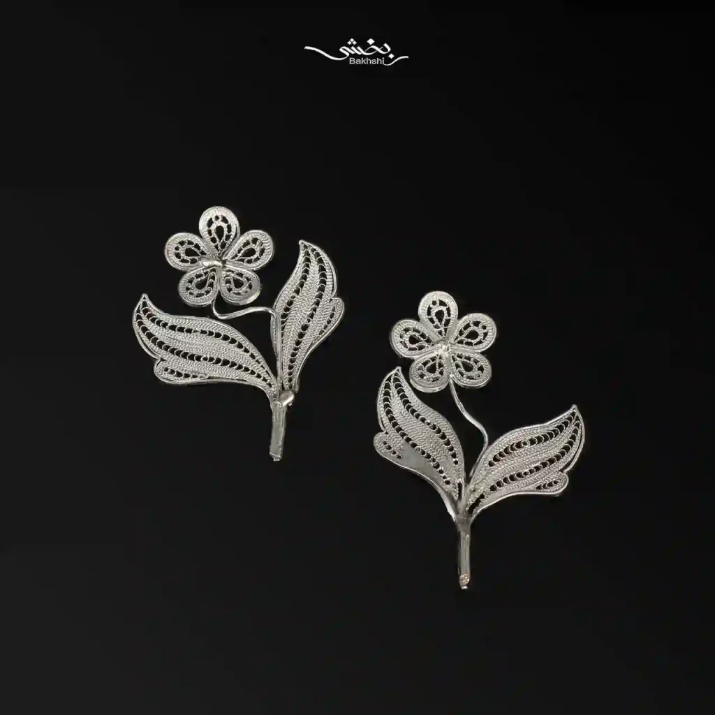 گل نقره ملیله زنجان مخصوص کریستال کد6