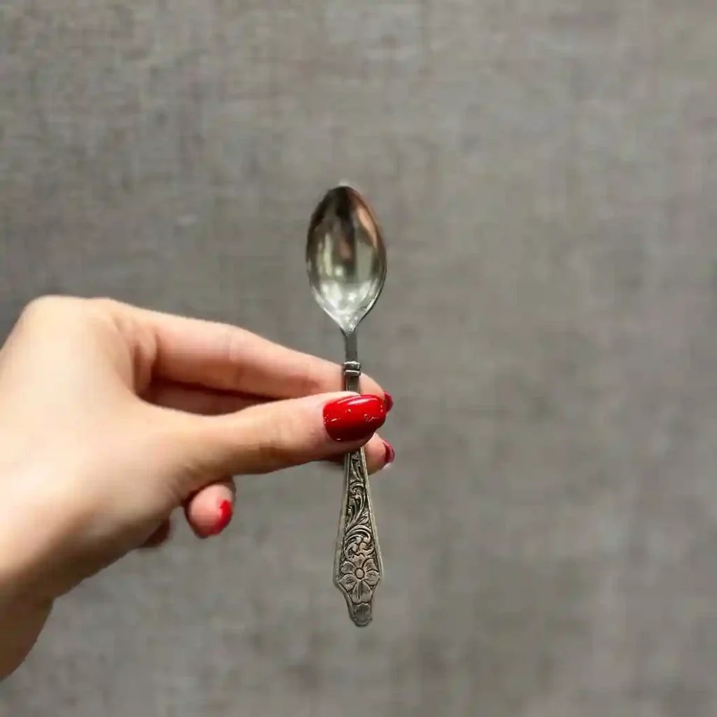 قاشق شش عددی چای خوری نقره تبریز