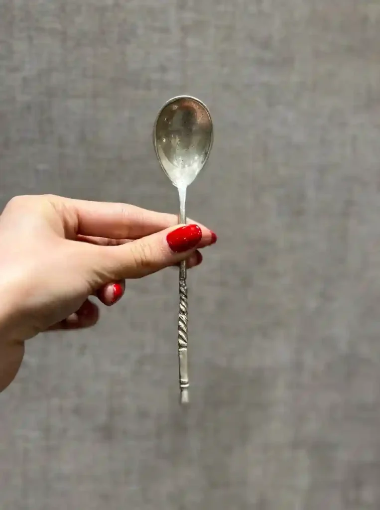 قاشق شش عددی چای خوری نقره تبریز کد3